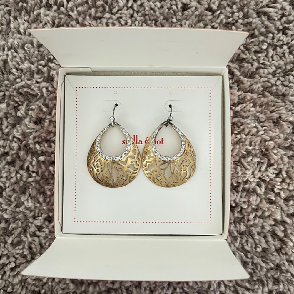 stella & dot hoop earrings